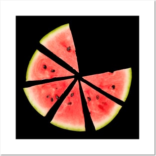 watermelon slices Posters and Art